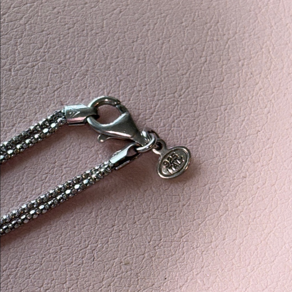 SILPADA .925 Sterling silver sparkly “Forget Me Knot” necklace N1497 - Picture 8 of 8